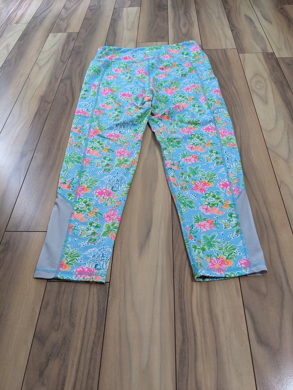 GUC! Lilly Pulitzer X Disney Weekender High Rise Legging Blue Ibiza Size L - Picture 16 of 16